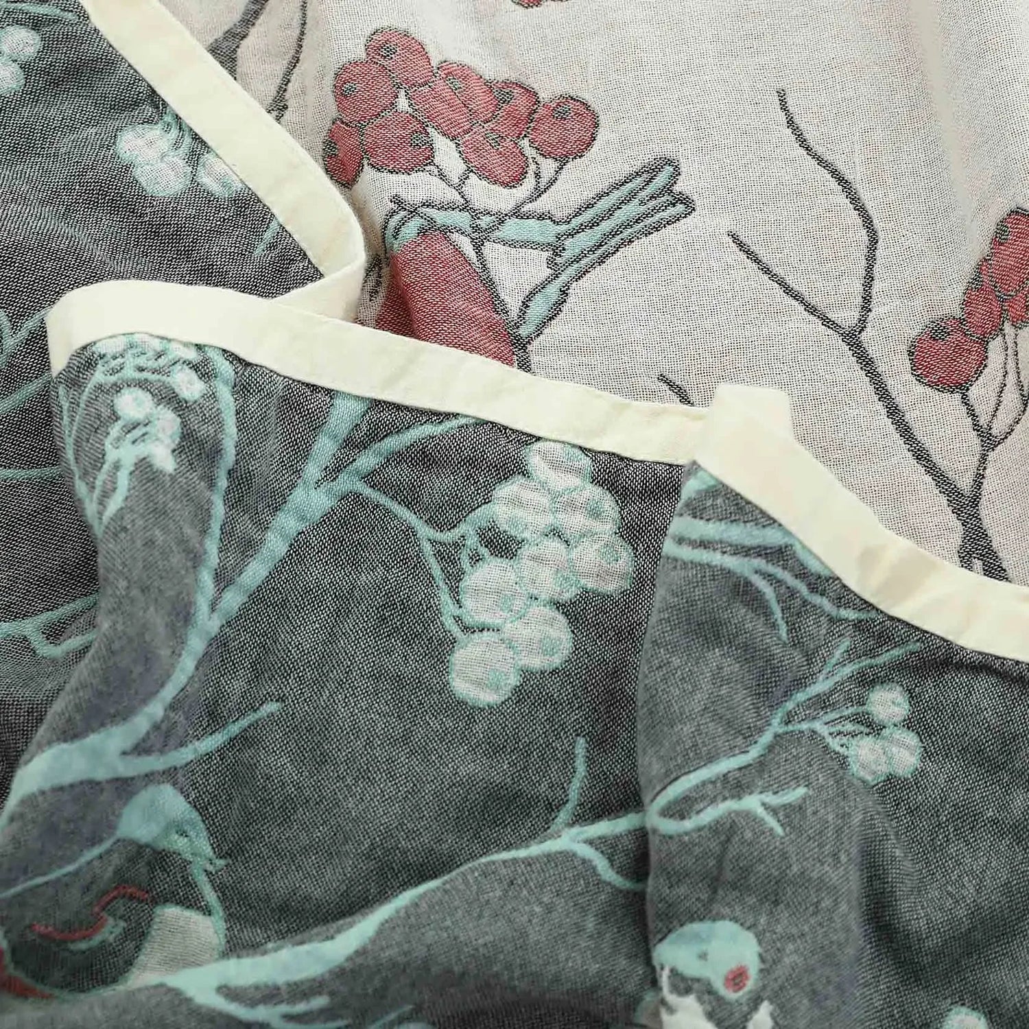 100% Cotton Gauze Reversible Blanket - 4 colors