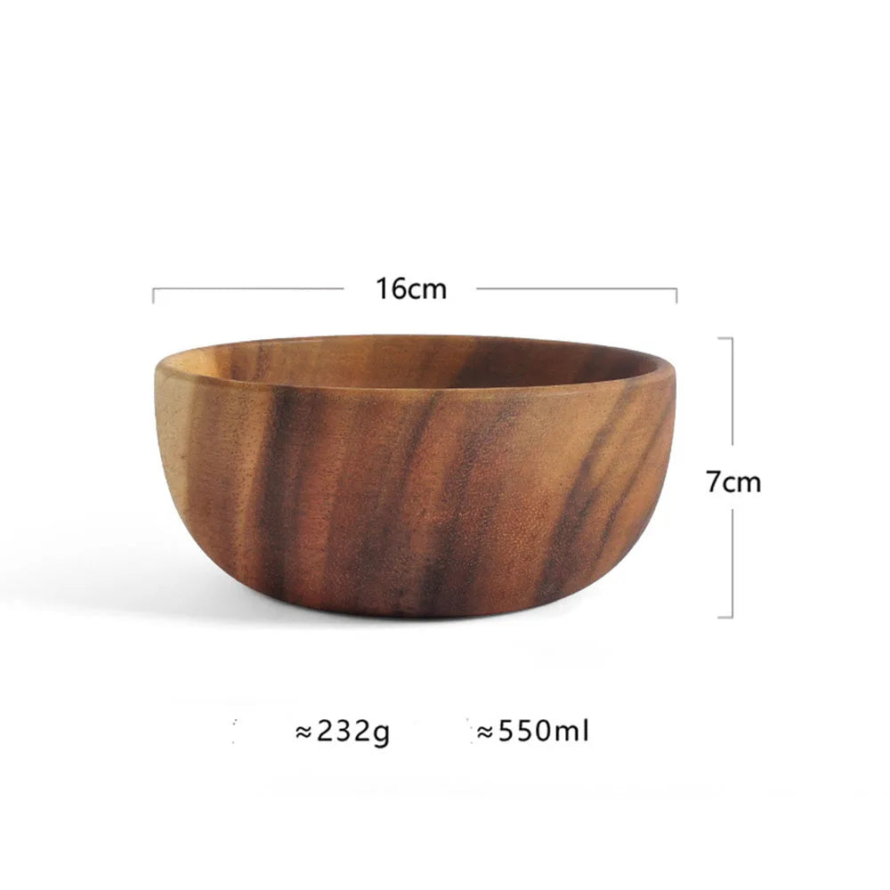 Acacia Wood Serving Bowls - Multiple Sizes