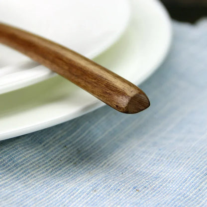 Wooden Soup Spoons Tableware Set - 5 Pc