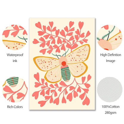 Colorful Butterfly Canvas Wall Decor
