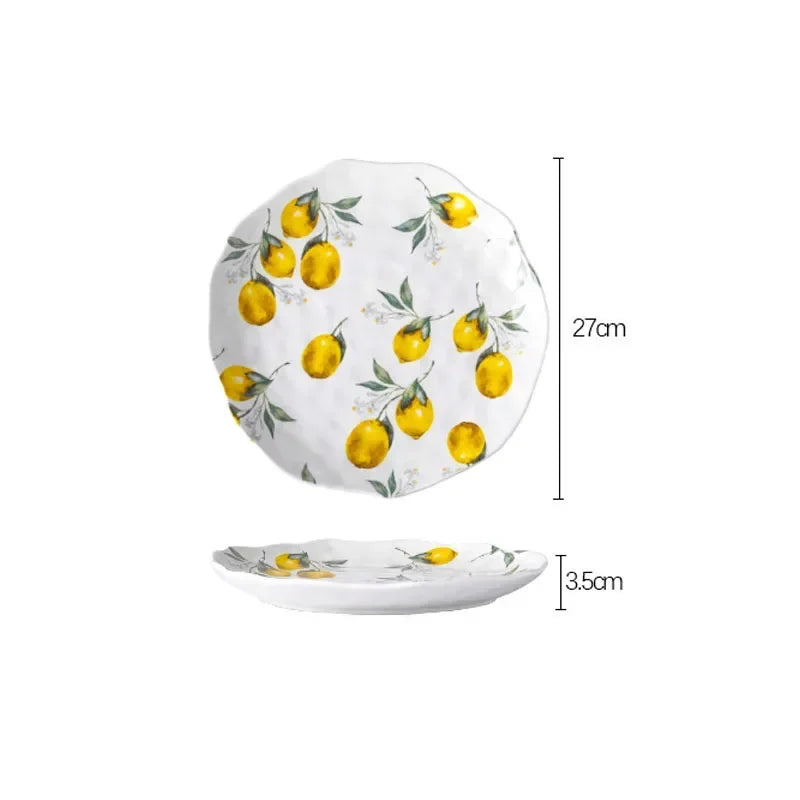 Italian Limoncella Ceramic Plates