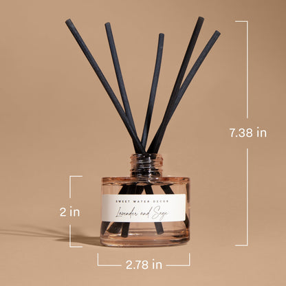 Mango and Coconut Tinted Glass Jar Reed Diffuser