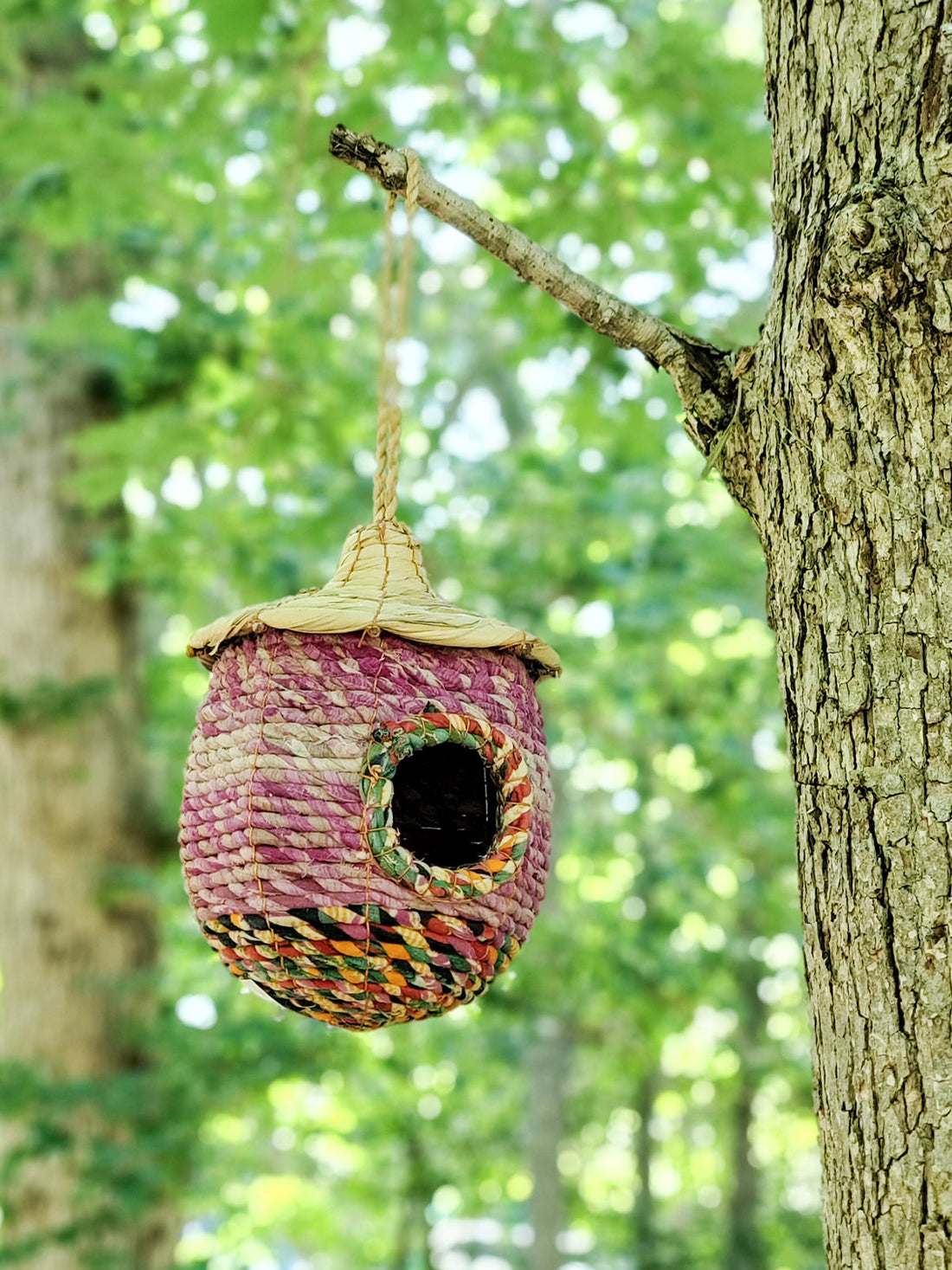 Seagrass &amp; Sari Birdhouse - Acorn