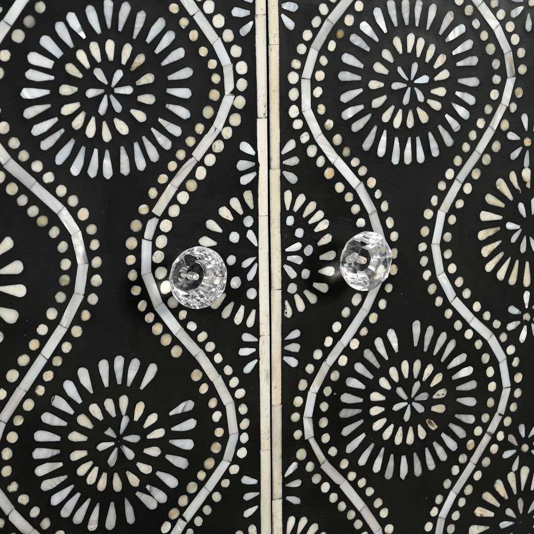 Sultan Bone Inlay Accent Cabinet