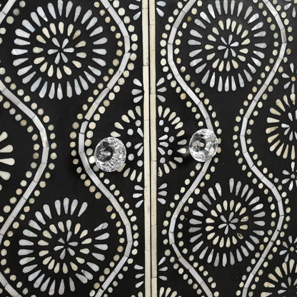 Sultan Bone Inlay Accent Cabinet