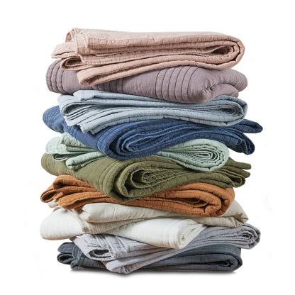 Stonewashed Cotton Quilt Sets