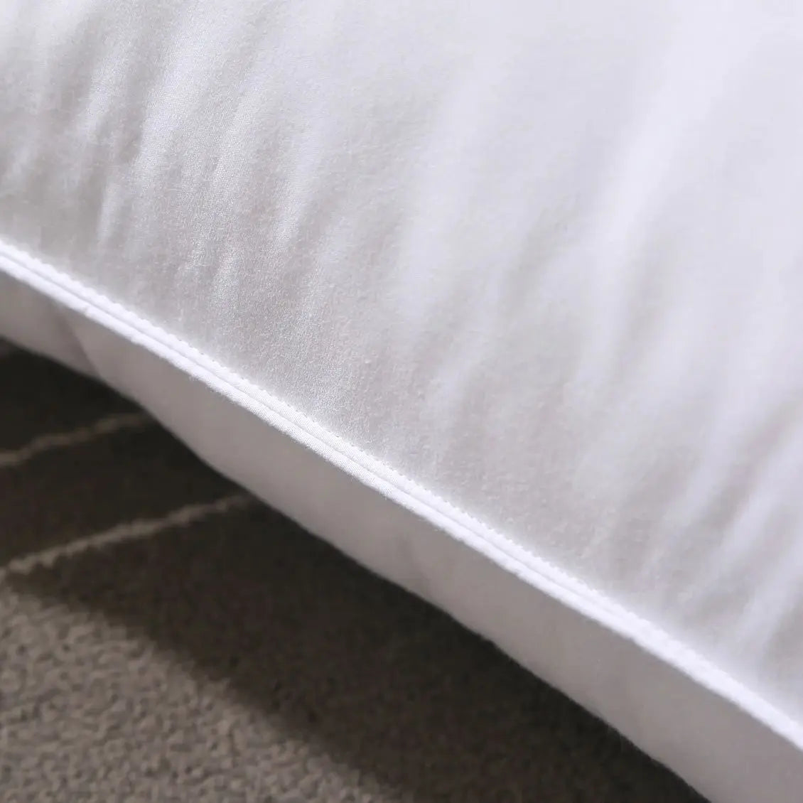 100% Cotton Goose Down Feather Pillow Inserts - Multiple Sizes