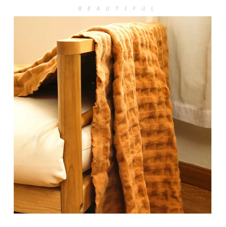 Lightweight Waffle Throw - Multiple Colors, 2 Sizes