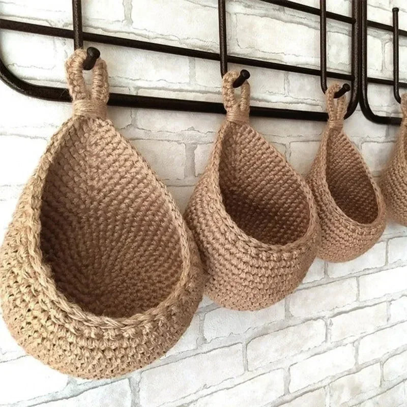 Handwoven Hanging Baskets