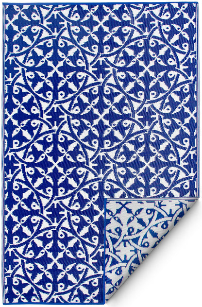 (SALE) San Juan - Dark Blue Reversible Outdoor Rug