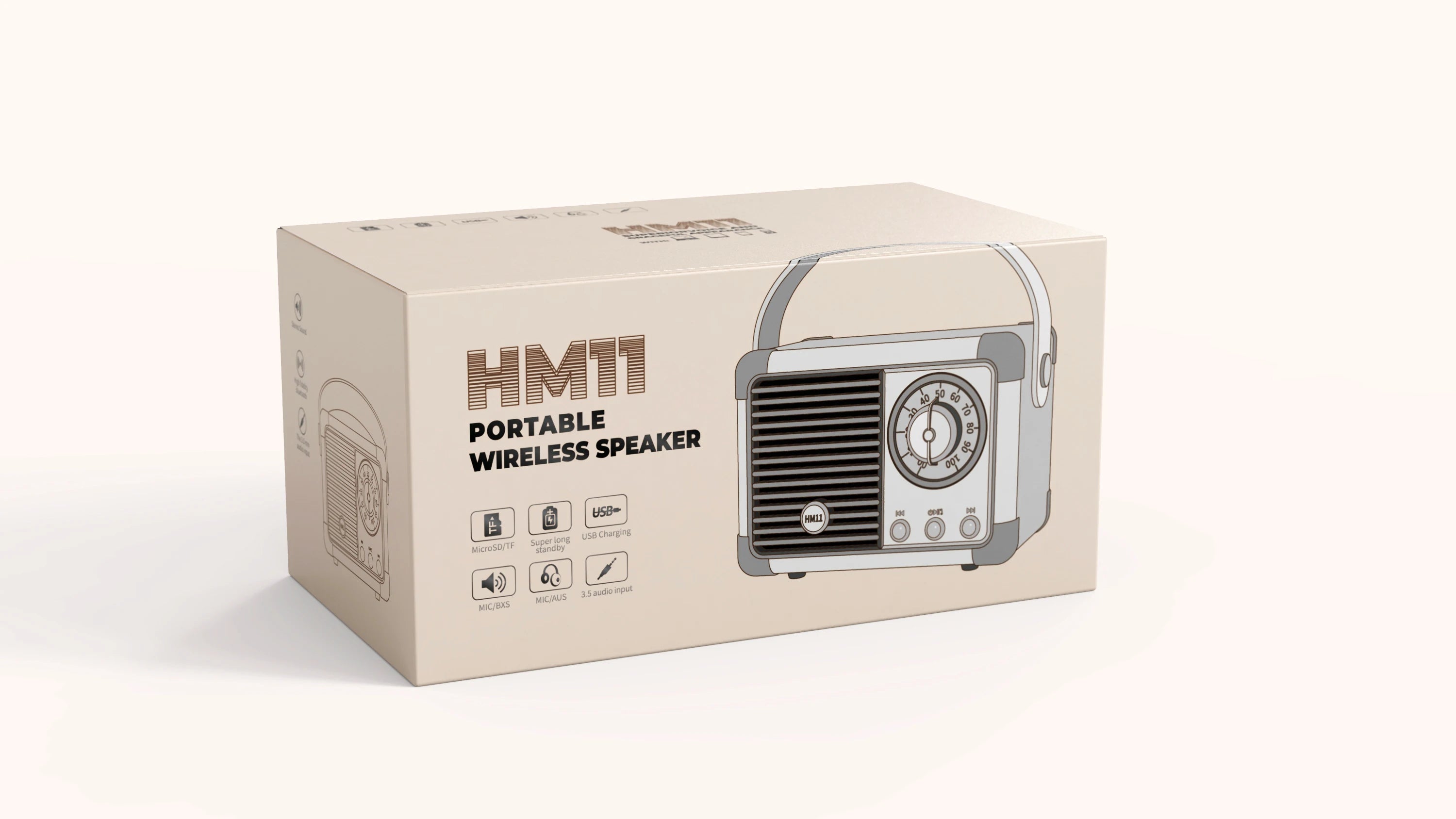Retro Bluetooth Speaker - 5 Colors
