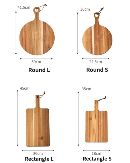 Acacia Wood Cutting Boards/Charcuterie Boards - Multiple Styles