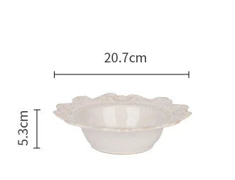French Style Porcelain Dinnerware - 2 Colors