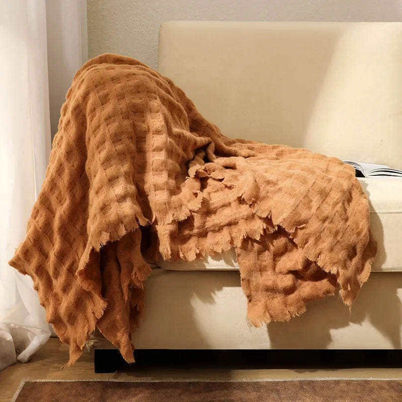 Lightweight Waffle Throw - Multiple Colors, 2 Sizes