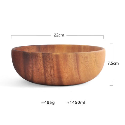 Acacia Wood Serving Bowls - Multiple Sizes