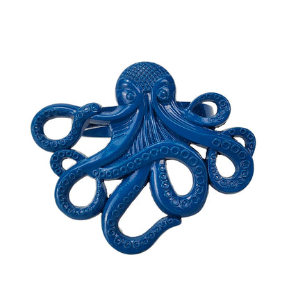 6 PCS Nautical Napkin Rings - Blue/Silver/Gold