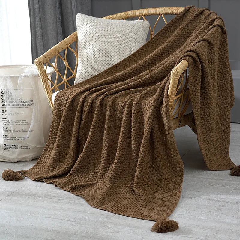 Tassel Throw- Multiple Colors