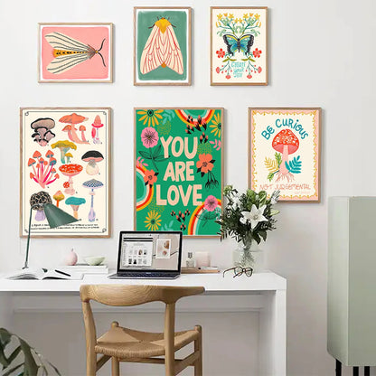 Colorful Butterfly Canvas Wall Decor