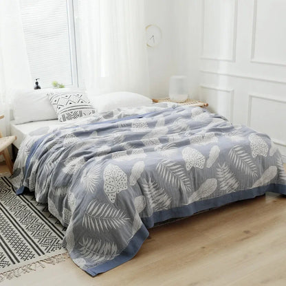 100% Cotton Colorful Gauze Blankets