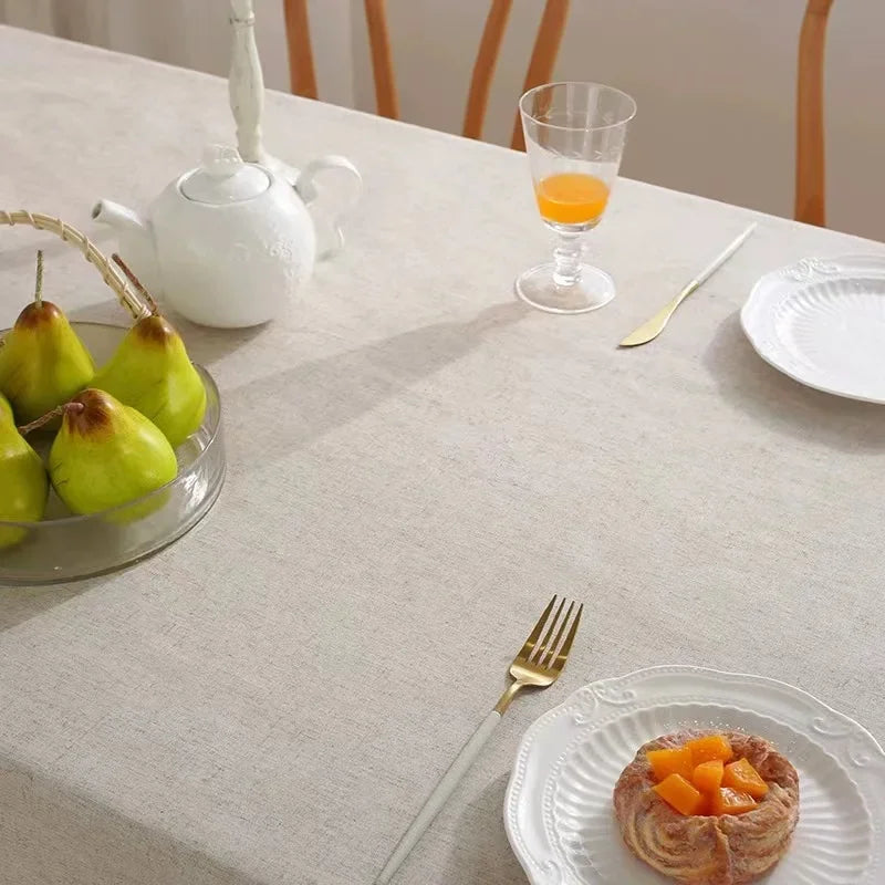 Linen Washable Tablecloth