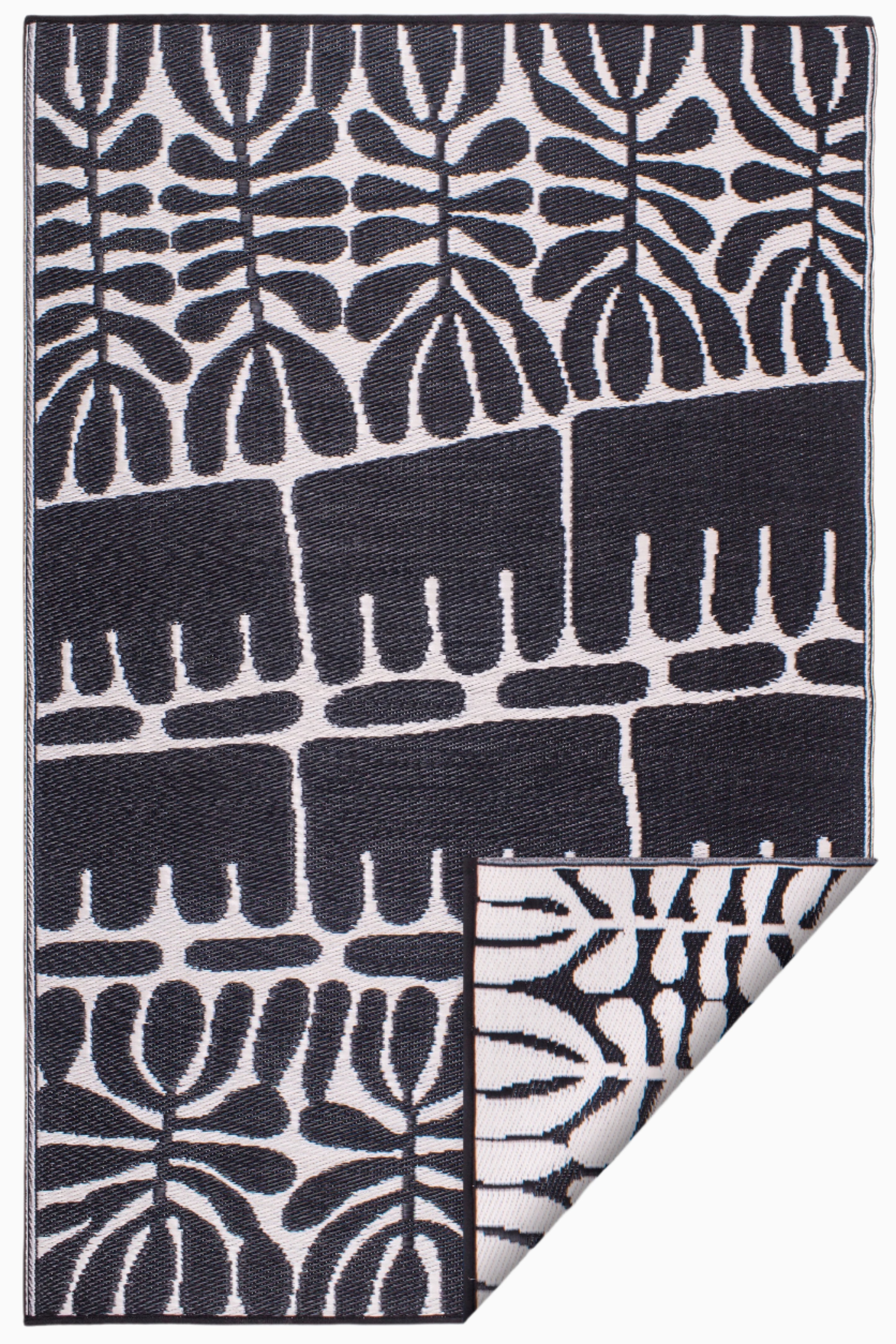 Serowe - Black &amp; White Reversible Outdoor Rug