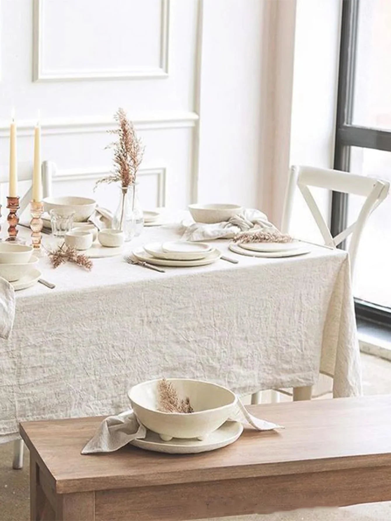 Rustic Linen Tablecloth