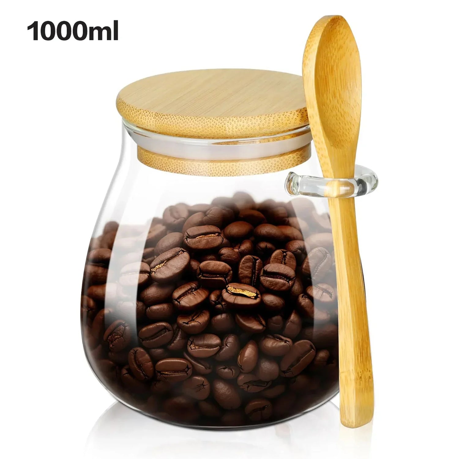 Aramé Glass Jars with Wooden Lids