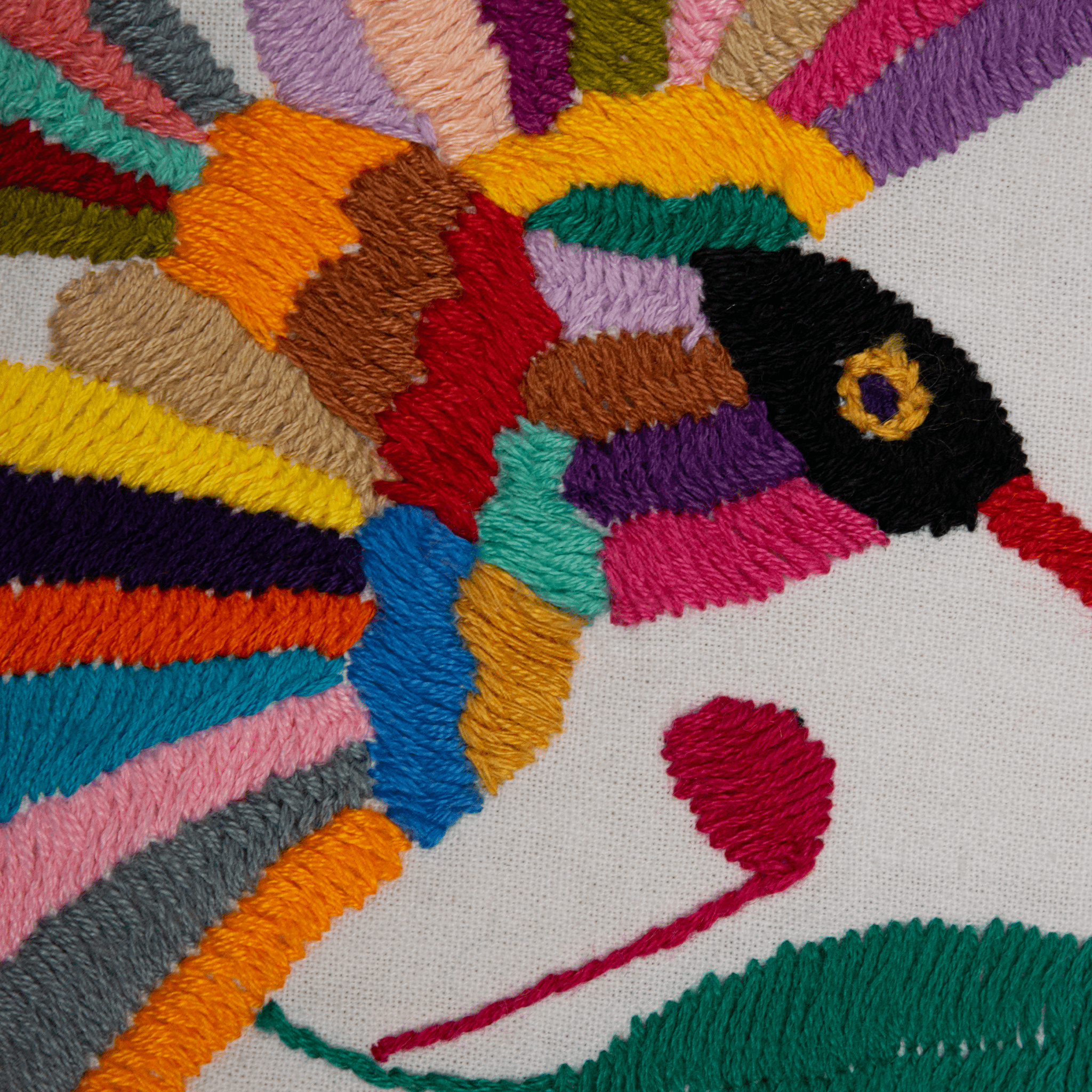 Rainbow Colibrí Cushion Cover