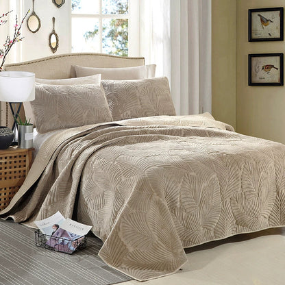 Quilted Plush European Velvet Bed Sets