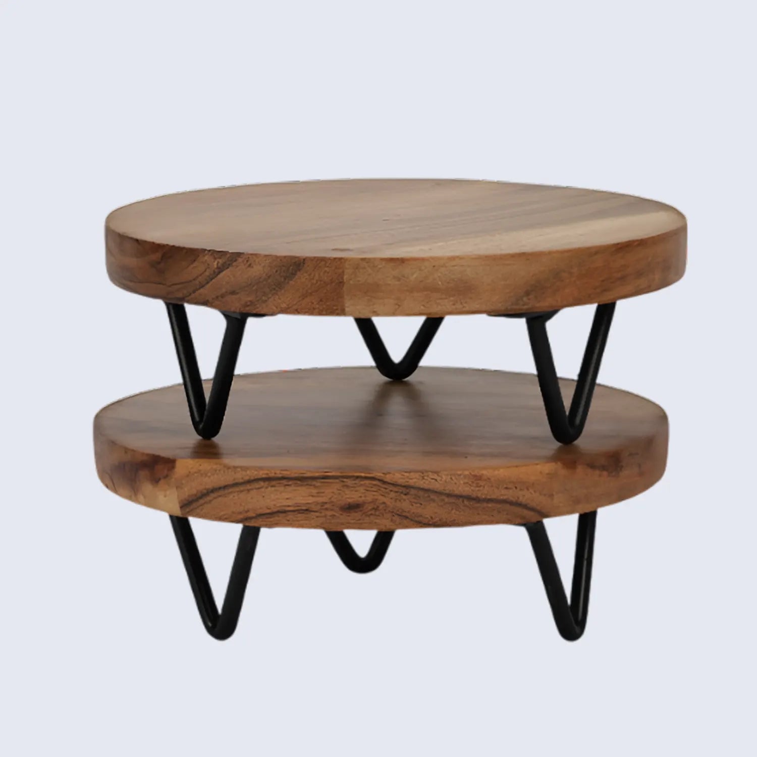 Round Acacia Wood Trivet/Risers - 2 Sizes