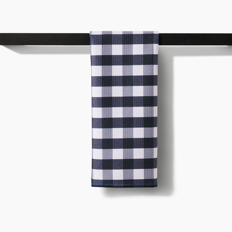 Midnight Flannel Geometry Tea Towel