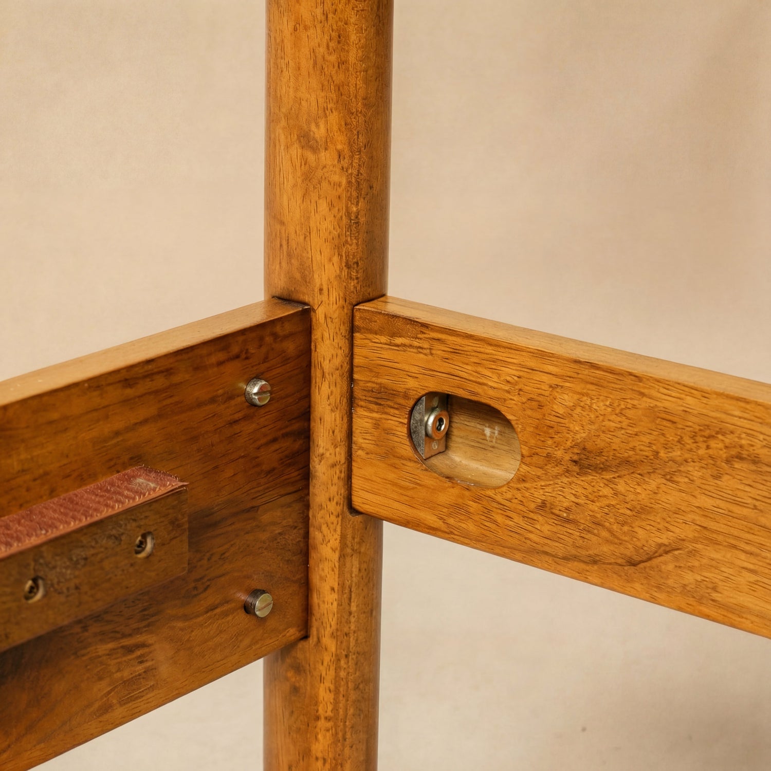 Frida Solid Wood Bed Frame in Caramel or Walnut