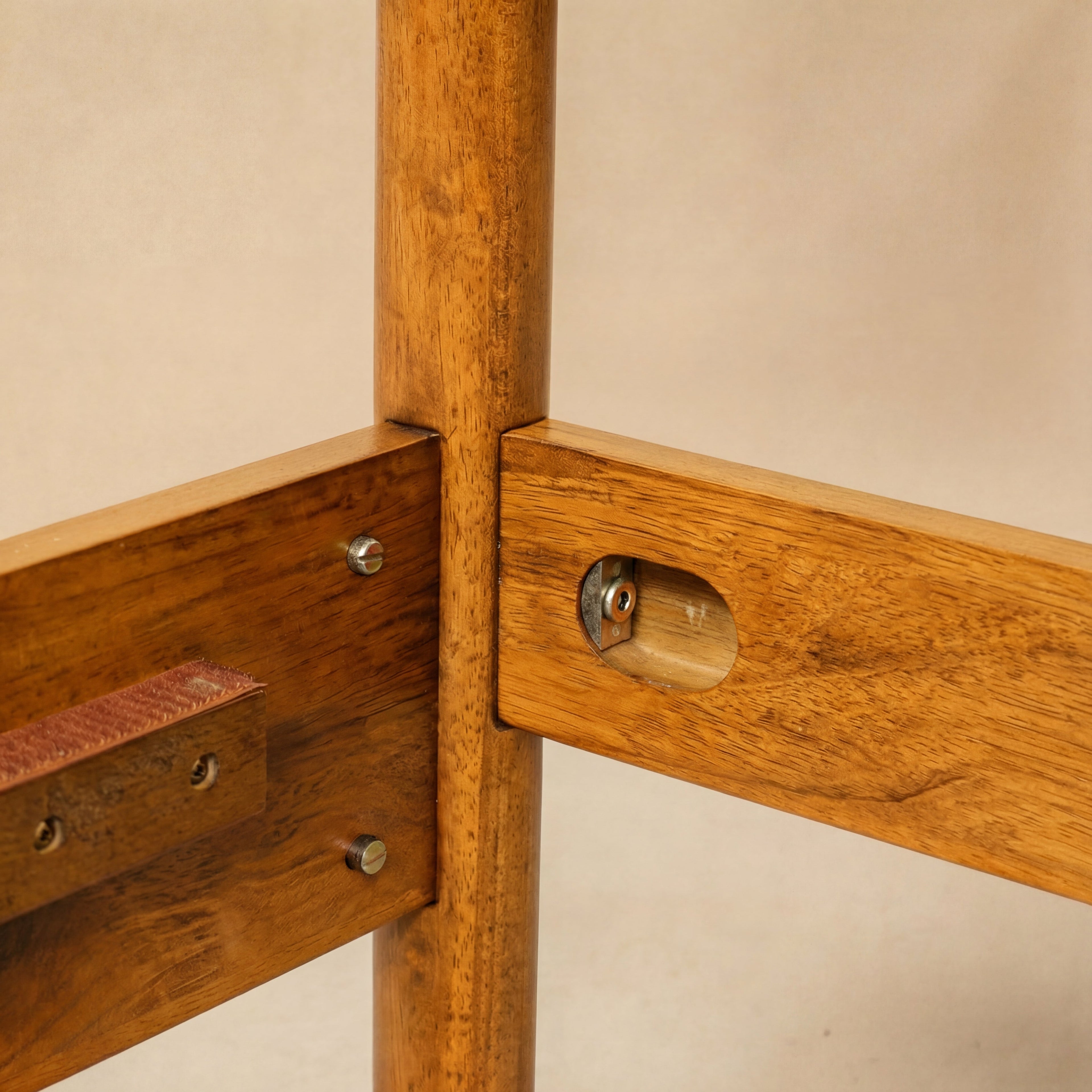 Frida Solid Wood Bed Frame in Caramel or Walnut