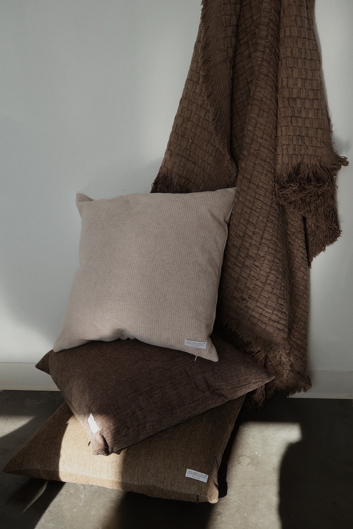 Warner Chenille Pillow - Olive - 2 Sizes