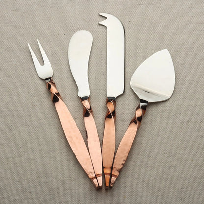 Twisted Urban 4 Piece Cheese Knife Set