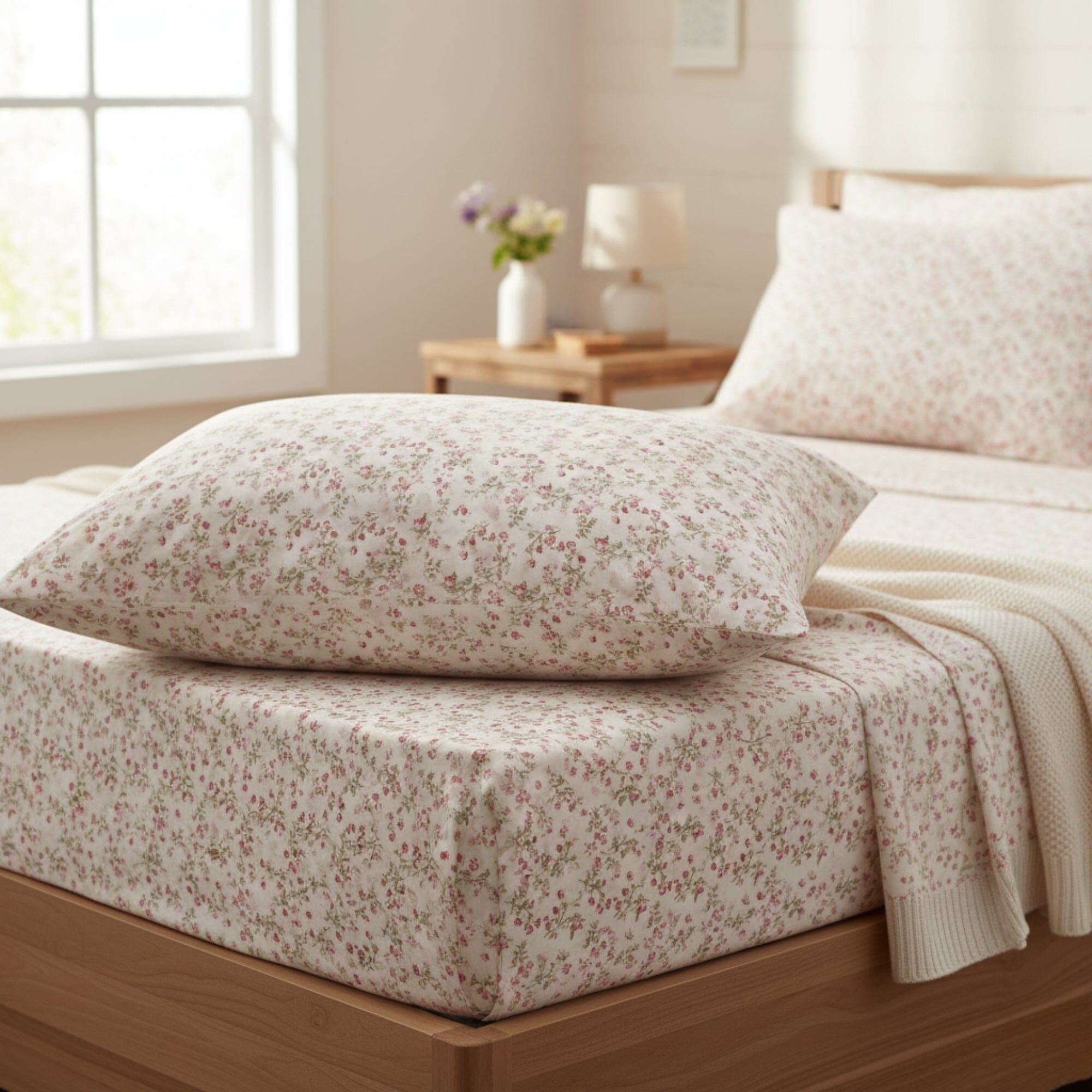 100% Cotton Coquette Sheet Set - Dainty Floral