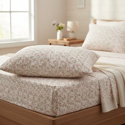 100% Cotton Coquette Sheet Set - Dainty Floral