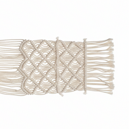 Scallop Macrame Table Runner