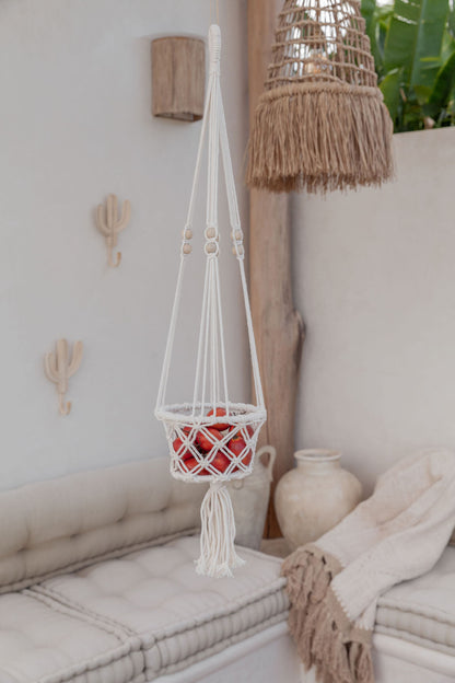 Beaded Macrame Plant Hangers