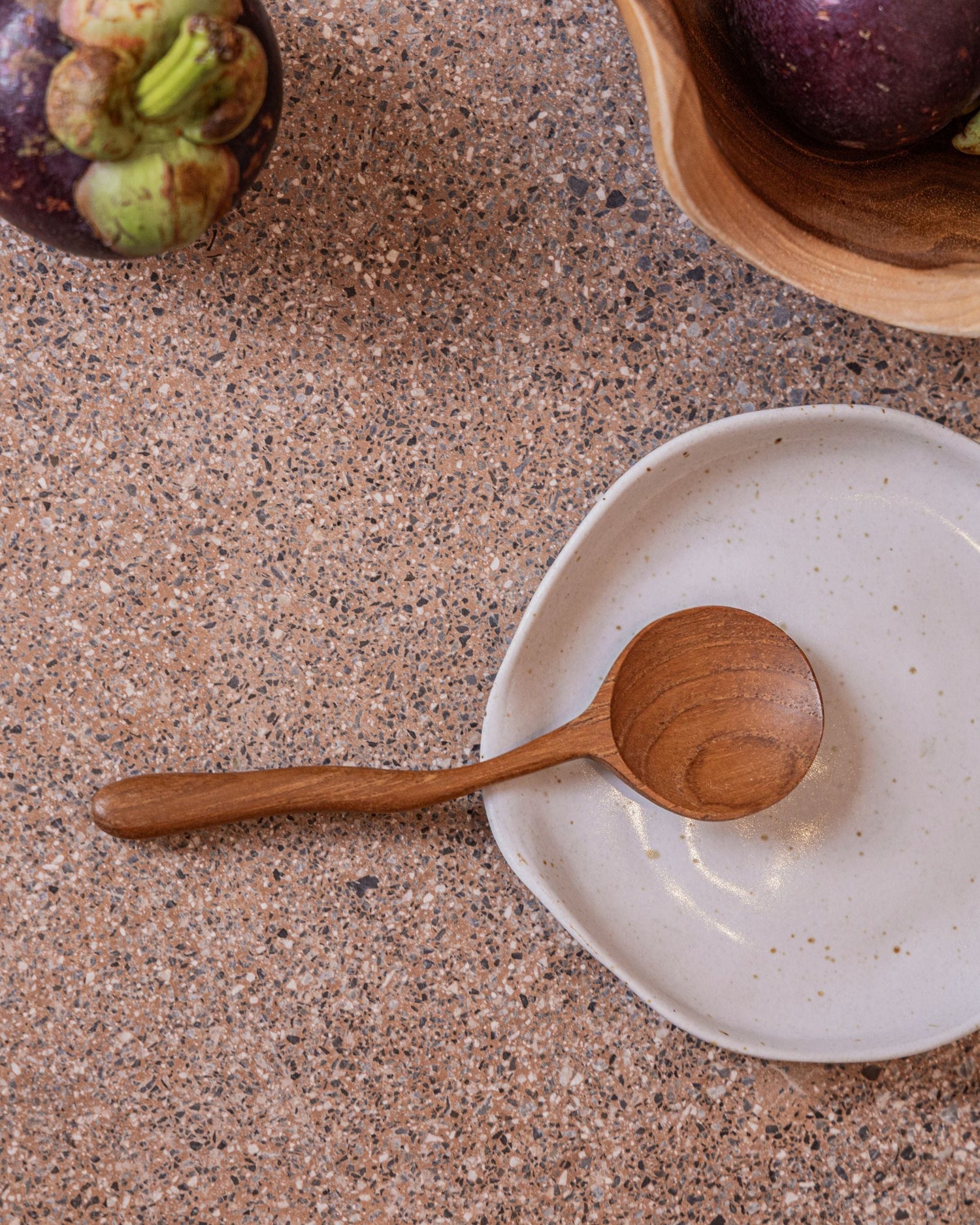 Teak Sugar Spoon