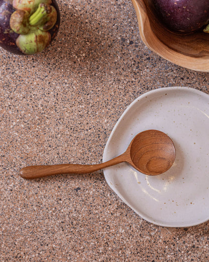 Teak Sugar Spoon