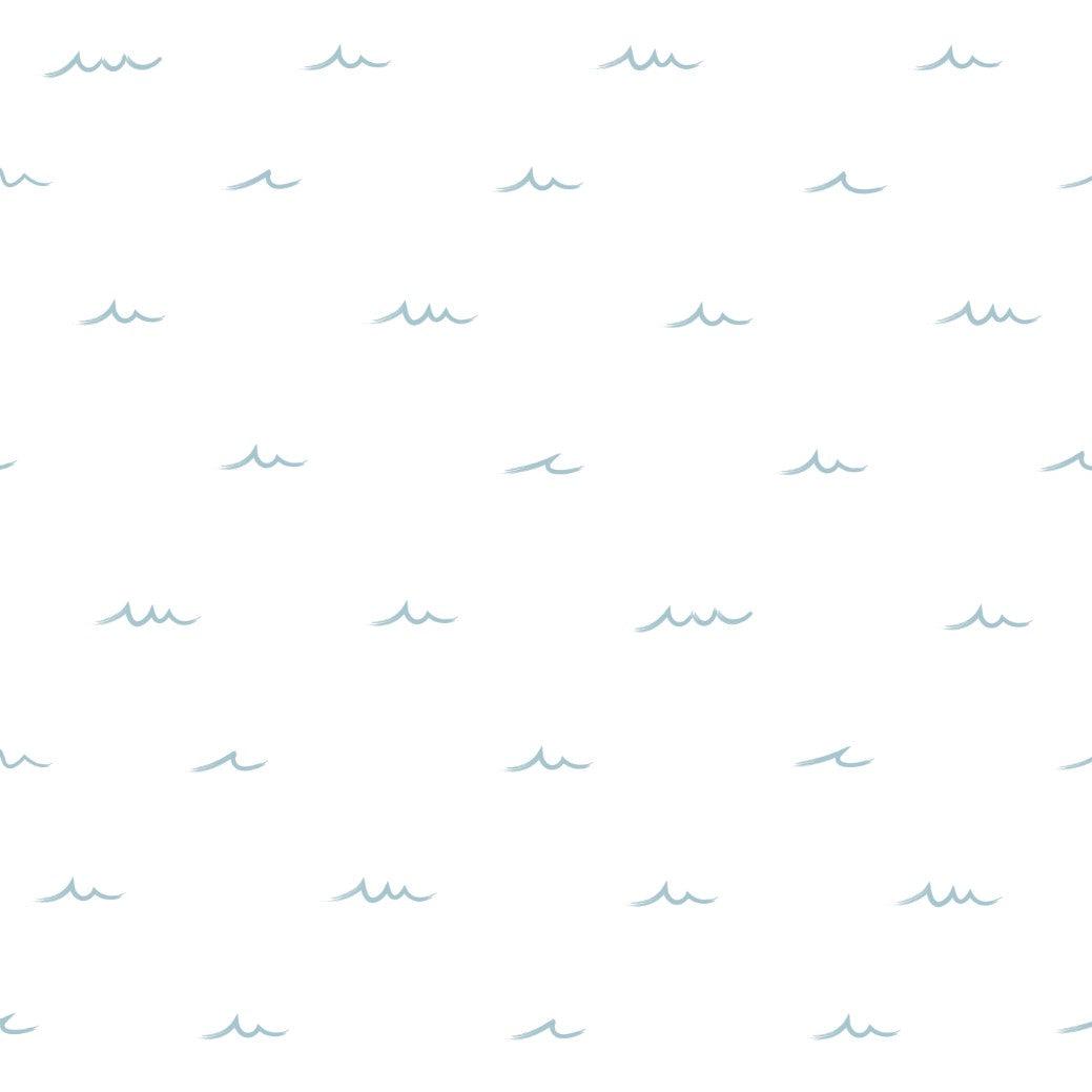 Waves of Blue Wallpaper