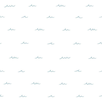 Waves of Blue Wallpaper
