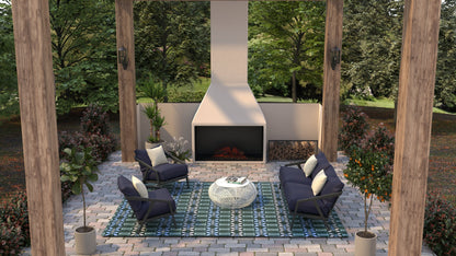 Moroccan Periwinkle Reversible Outdoor Mat