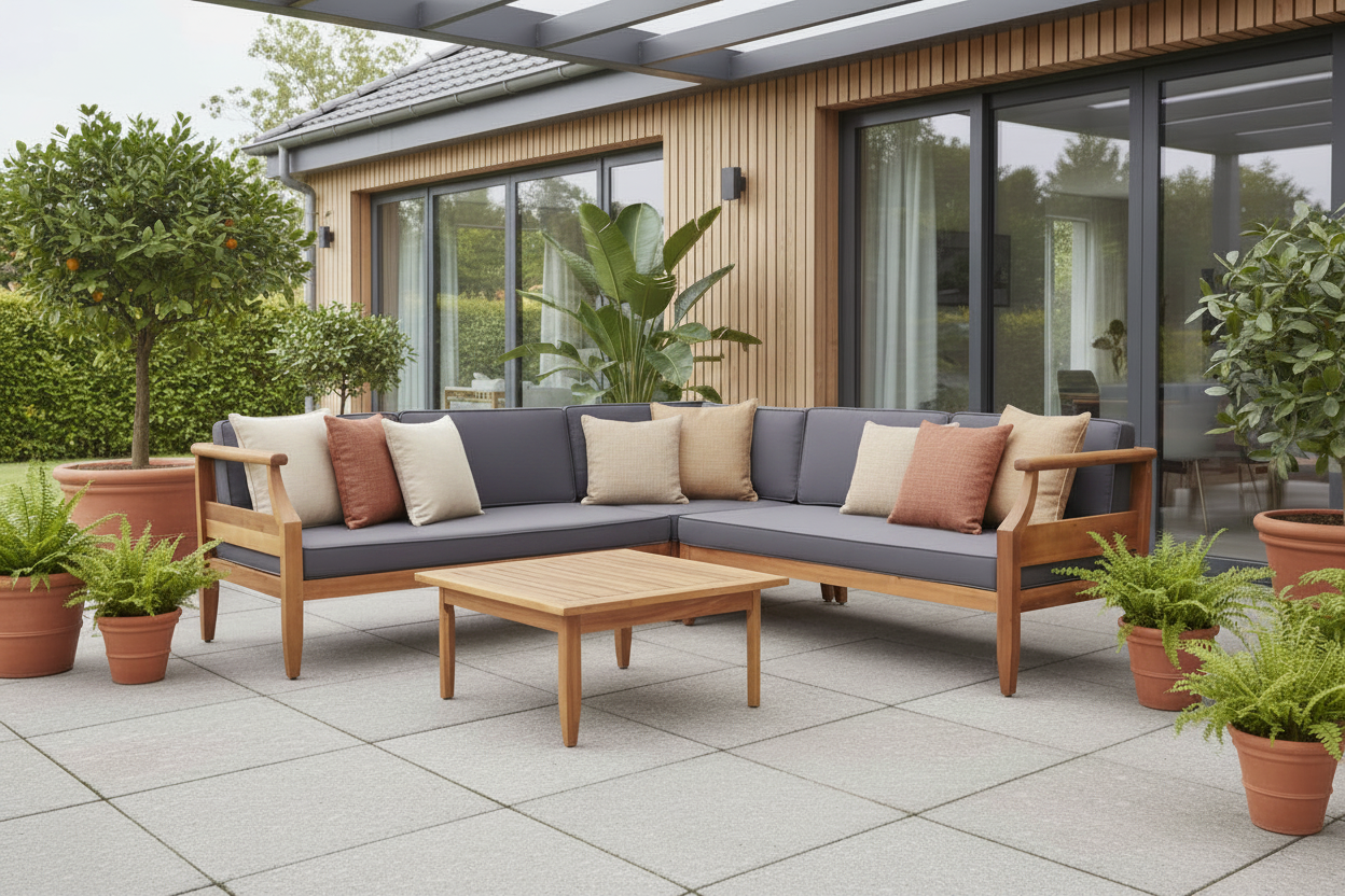 ASTON 4-PIECE SOFA SET, DARK GRAY