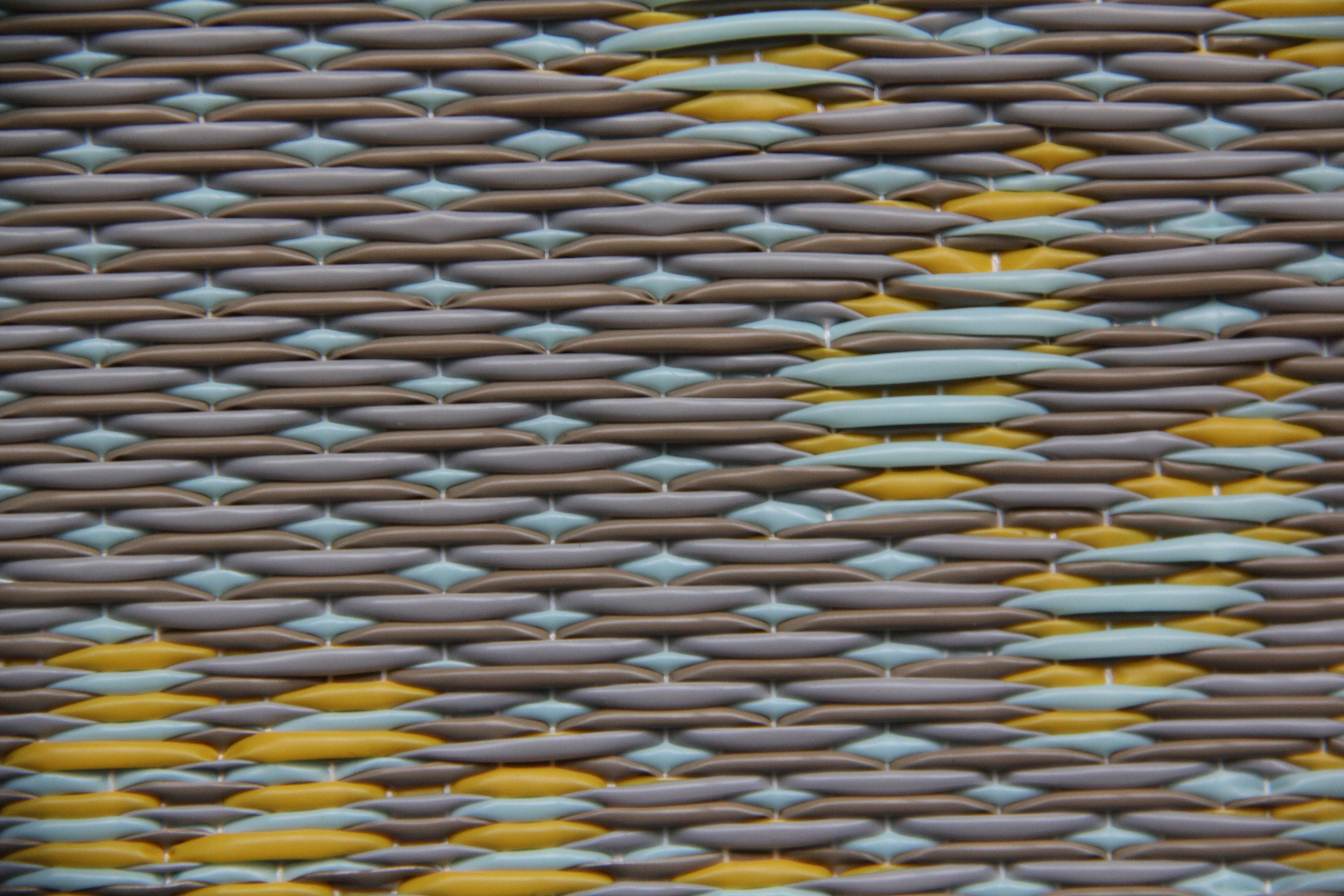 Molly Grey &amp; Yellow Outdoor Mat