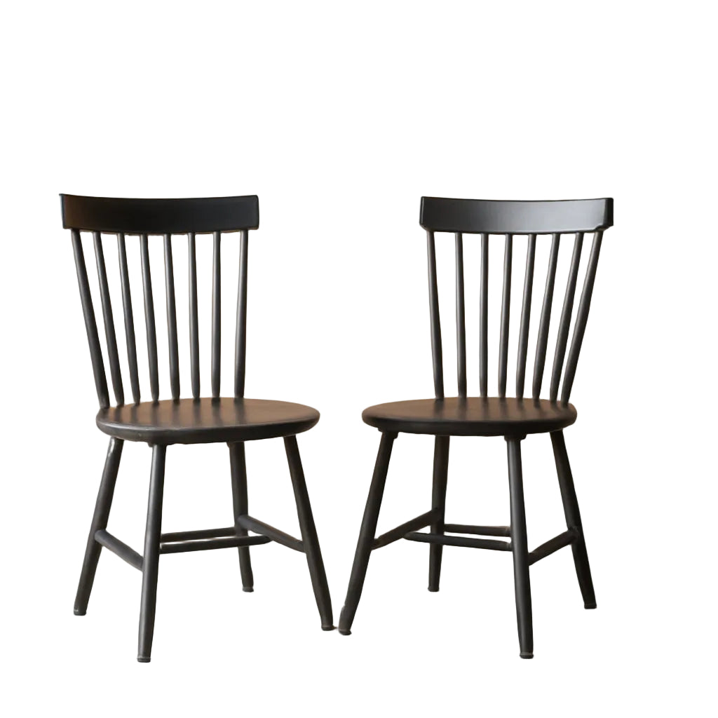 Parker Side Chair Charcoal Grey - 2 Pc Set