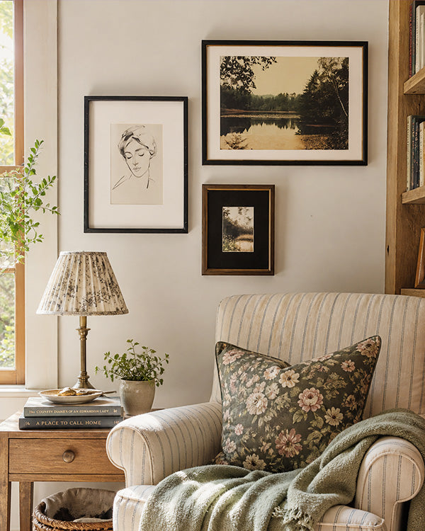 Curated Gallery Wall Vintage Art Collection - 3 Piece Set
