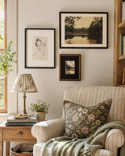 Curated Gallery Wall Vintage Art Collection - 3 Piece Set