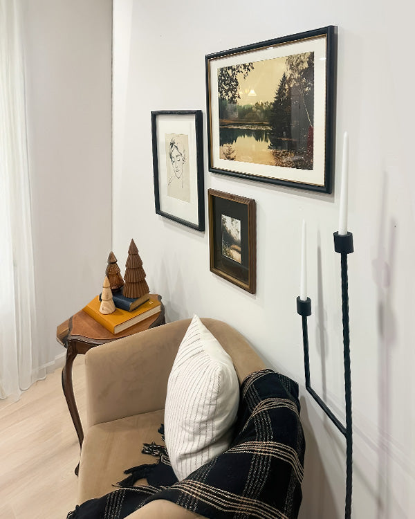 Curated Gallery Wall Vintage Art Collection - 3 Piece Set